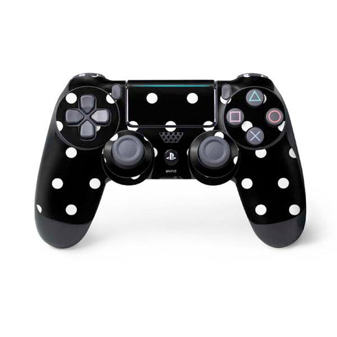 Black and White Polka Dots PS4 Pro/Slim Controller Skin