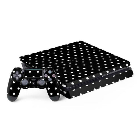 Black and White Polka Dots PS4 Slim Bundle Skin