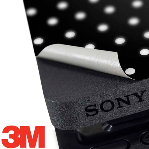 Black and White Polka Dots PS4 Slim Skin