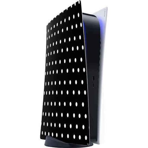Black and White Polka Dots PS5 Digital Edition Console Skin