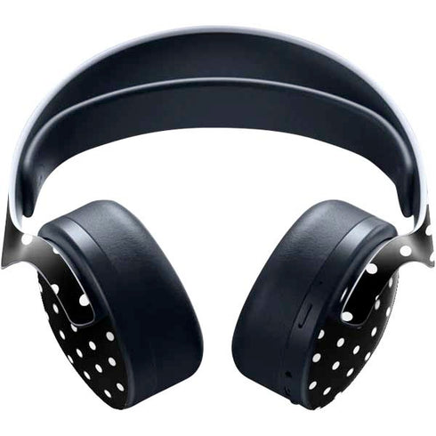 Black and White Polka Dots PULSE 3D Wireless Headset for PS5 Skin