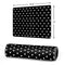 Black and White Polka Dots Gaming Mouse Pad