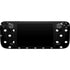 Black and White Polka Dots Steam Deck Handheld Gaming Computer Skin