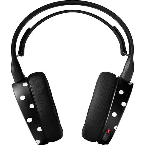 Black and White Polka Dots SteelSeries Arctis 5 Skin