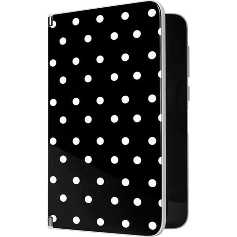 Black and White Polka Dots Surface Duo Skin