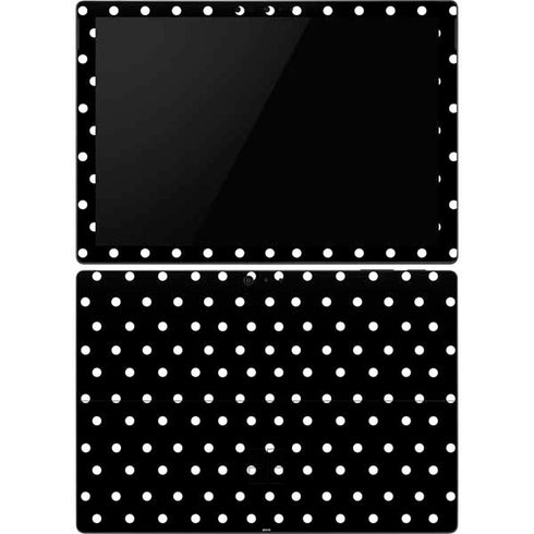 Black and White Polka Dots Surface Pro 6 Skin
