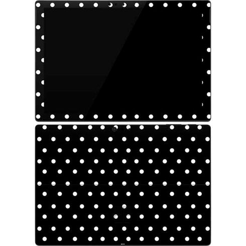 Black and White Polka Dots Surface Pro 7 Skin