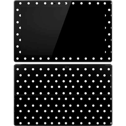 Black and White Polka Dots Surface Pro Tablet Skin