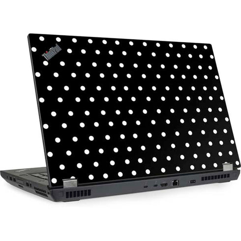 Black and White Polka Dots Lenovo ThinkPad Skin