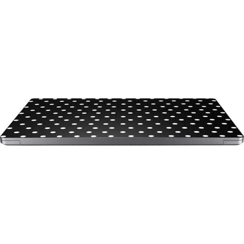 Black and White Polka Dots Universal Laptop 11in (8.8 x 6.2in) Skin