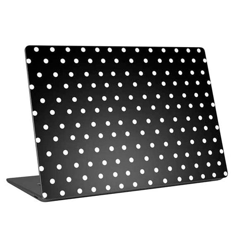 Black and White Polka Dots Universal Laptop 13in (10.6 x 7.6in) Skin