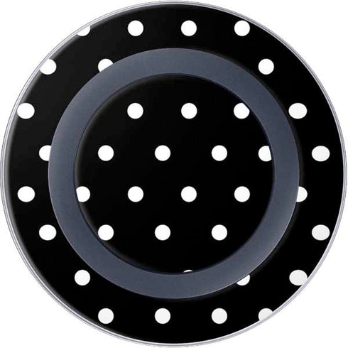 Black and White Polka Dots Wireless Charger Skin