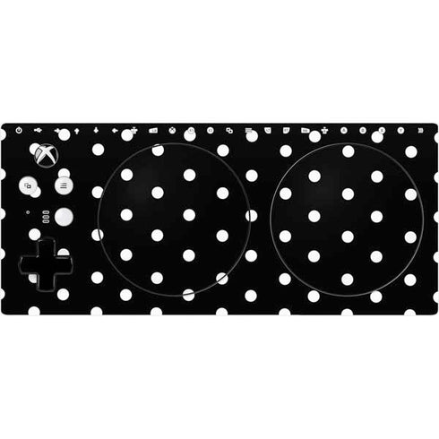 Black and White Polka Dots Xbox Adaptive Controller Skin