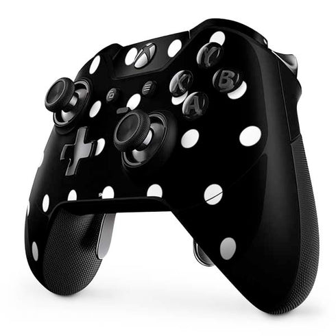 Black and White Polka Dots Xbox One Elite Controller Skin