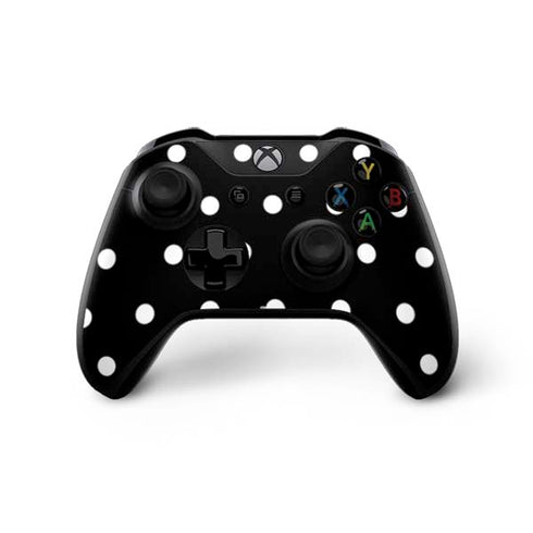 Black and White Polka Dots Xbox One X Bundle Skin