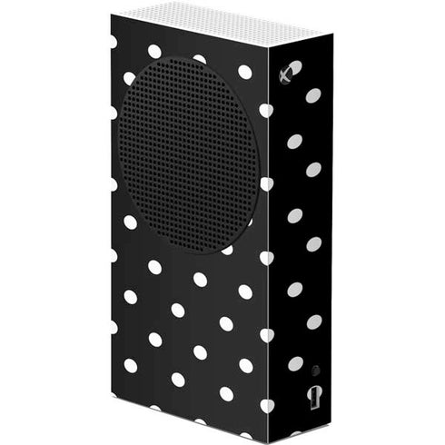 Black and White Polka Dots Xbox Series S Console Skin