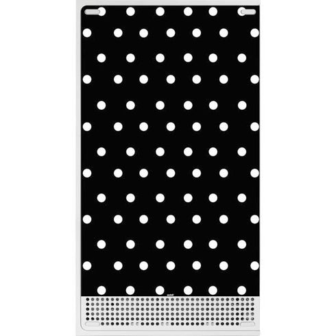 Black and White Polka Dots Xbox Series S Console Skin