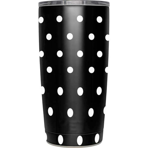 Black and White Polka Dots Yeti 20oz Tumbler Skin