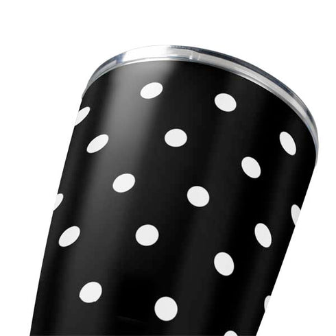 Black and White Polka Dots Yeti 20oz Tumbler Skin
