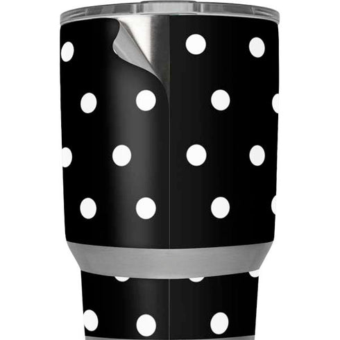 Black and White Polka Dots Yeti 20oz Tumbler Skin