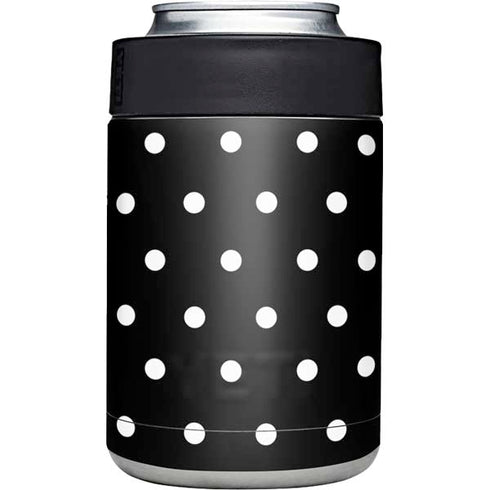 Black and White Polka Dots Yeti Colster Can Insulator Skin
