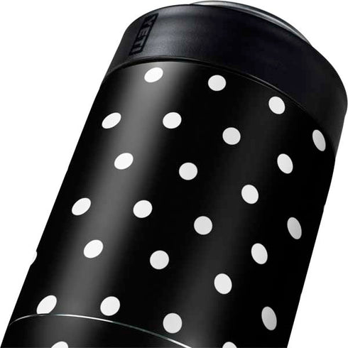 Black and White Polka Dots Yeti Colster Can Insulator Skin