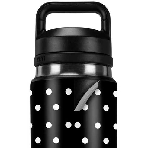 Black and White Polka Dots YETI Rambler 26oz Bottle Skin