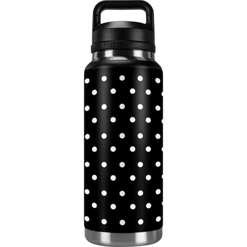 Black and White Polka Dots YETI Rambler 36oz Bottle Skin