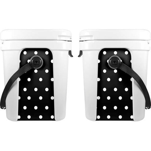 Black and White Polka Dots YETI Roadie 24 Hard Cooler Skin