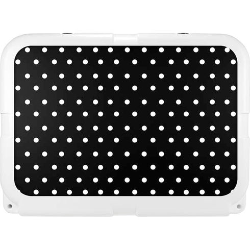 Black and White Polka Dots YETI Tundra 35 Hard Cooler Skin