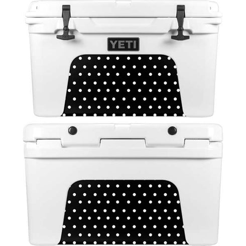 Black and White Polka Dots YETI Tundra 45 Hard Cooler Skin