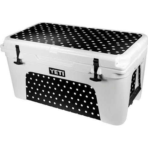Black and White Polka Dots YETI Tundra 65 Hard Cooler Skin