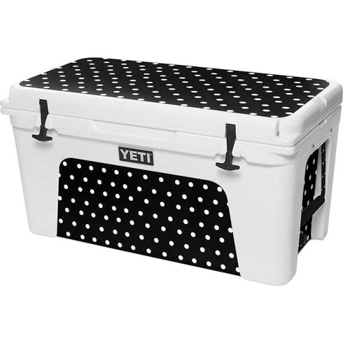 Black and White Polka Dots YETI Tundra 75 Hard Cooler Skin