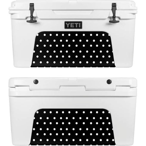 Black and White Polka Dots YETI Tundra 75 Hard Cooler Skin