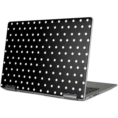 Black and White Polka Dots Yoga 710 14in Skin