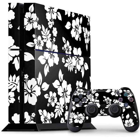 Black and White PS4 Console and Controller Bundle Skin