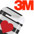 Black And White Striped Heart Apple AirPods 2 Skin