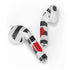 Black And White Striped Heart Apple AirPods Skin