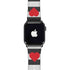 Black And White Striped Heart Apple Watch Band 42-44mm