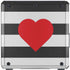 Black And White Striped Heart Cooler Master MasterBox Q300L Mini Tower Skin