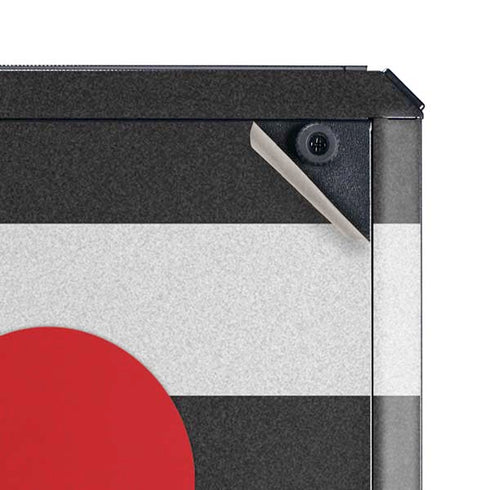 Black And White Striped Heart Cooler Master MasterBox Q300L Mini Tower Skin