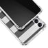 Black And White Striped Heart Galaxy A14 5G Clear Case