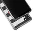 Black And White Striped Heart Galaxy A21 Clear Case