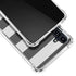Black And White Striped Heart Galaxy A54 5G Clear Case