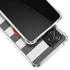 Black And White Striped Heart Galaxy A72 5G Clear Case