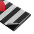 Black And White Striped Heart Galaxy Note 10 Skin