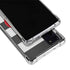 Black And White Striped Heart Galaxy Note20 5G Clear Case