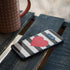 Black And White Striped Heart Galaxy S10e Skin