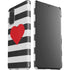 Black And White Striped Heart Galaxy S20 Lite Case