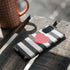 Black And White Striped Heart Galaxy S20 Plus Pro Case